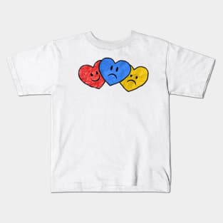 Love ,Heart Broken and Meh Kids T-Shirt
